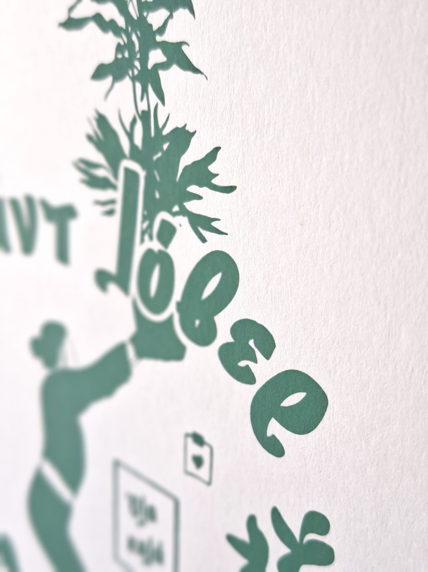 plant lover - A4 screen print