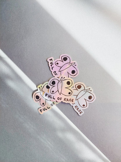 full of rage ▪ vinyl sticker