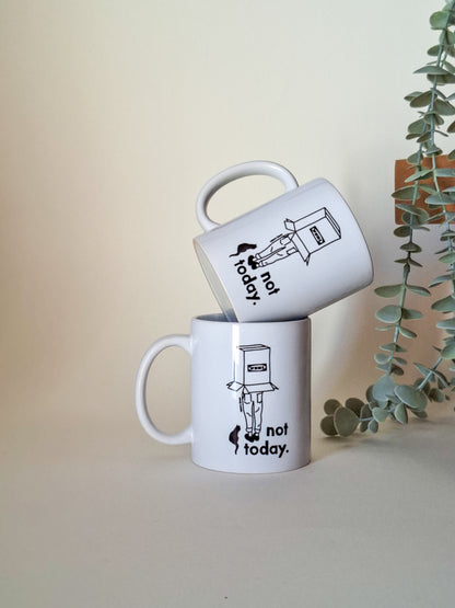 not today ▪ mug (the imperfect batch)