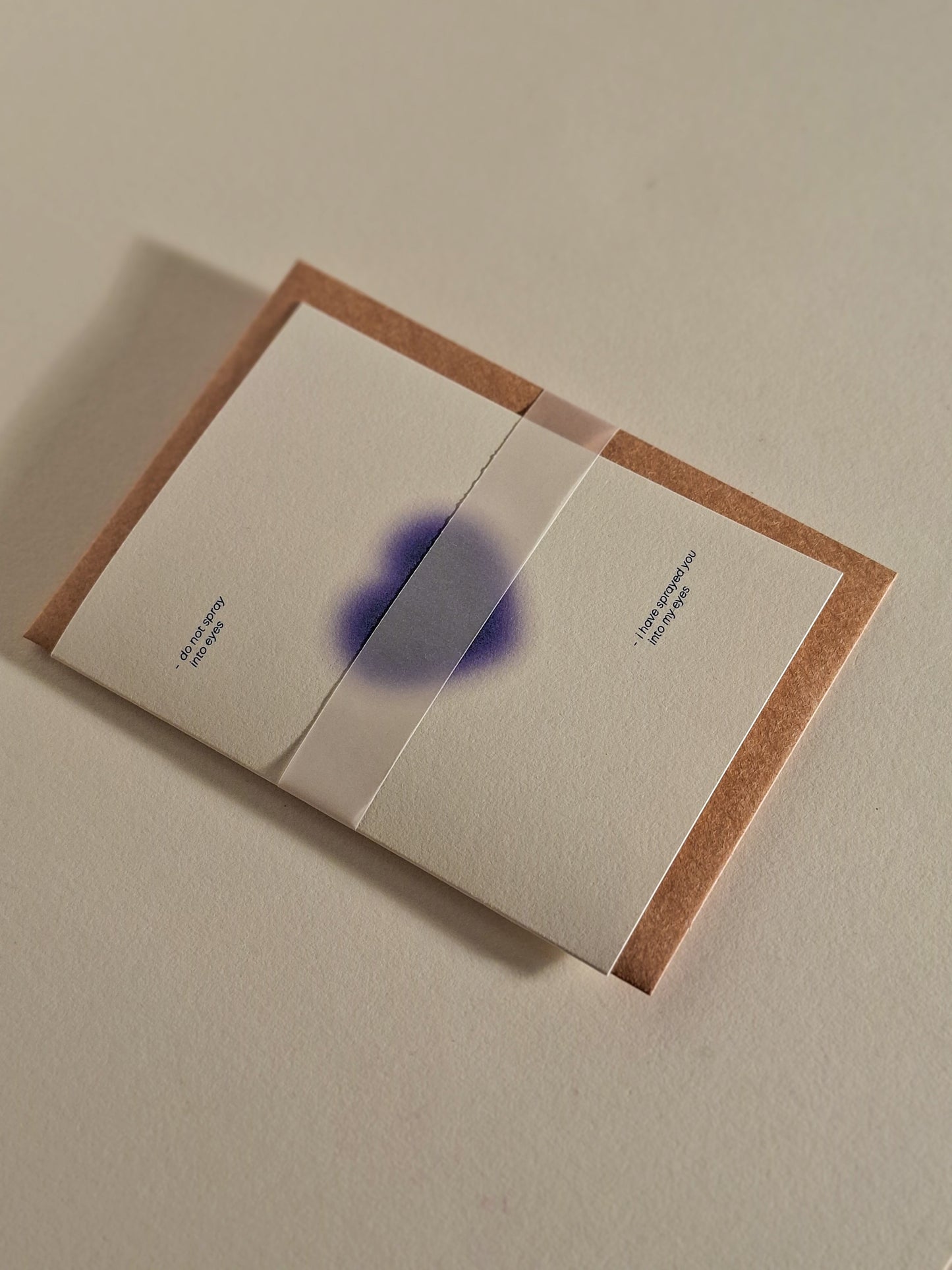 love sprayed ▪ greeting card