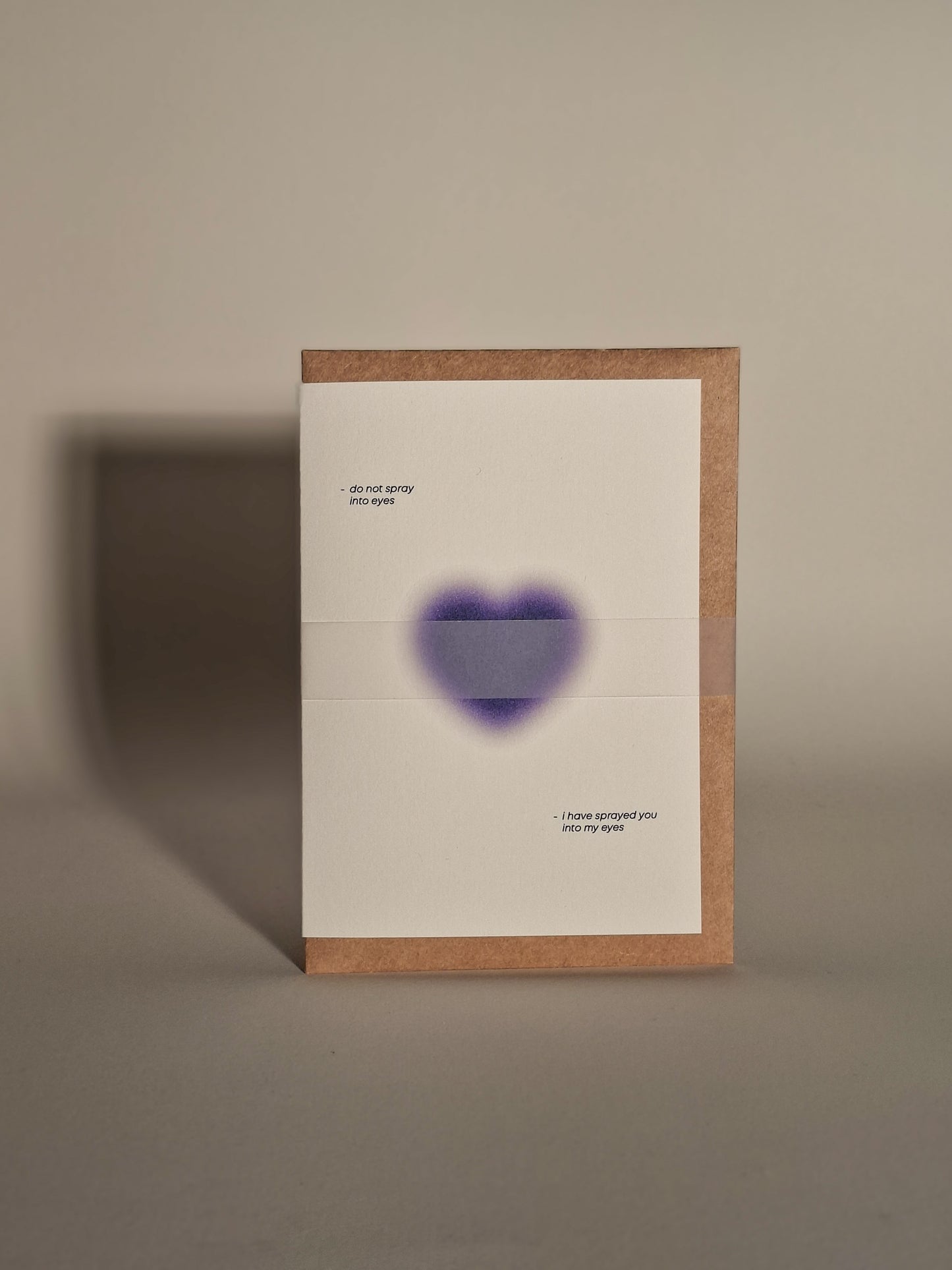 love sprayed ▪ greeting card