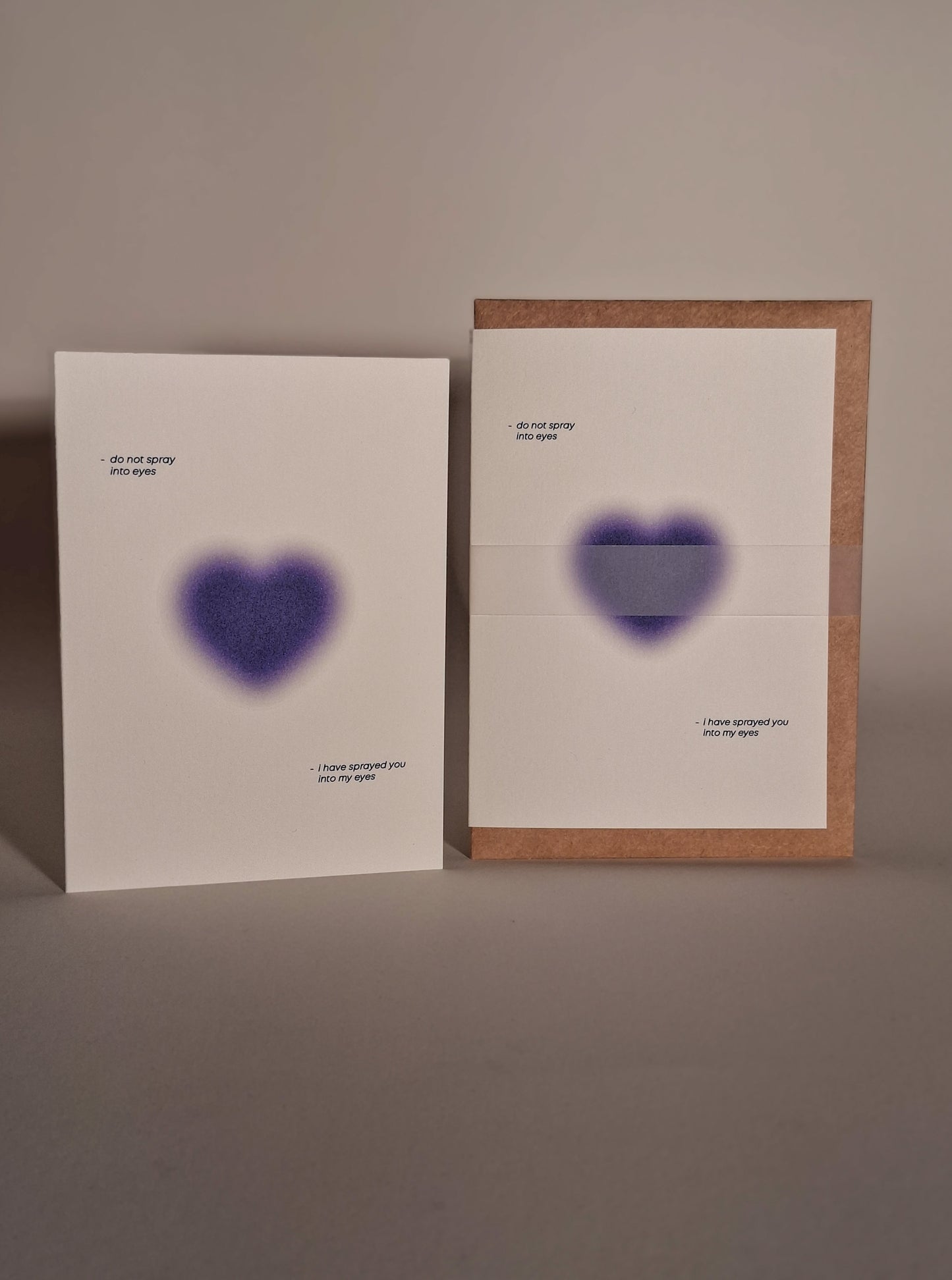 love sprayed ▪ greeting card