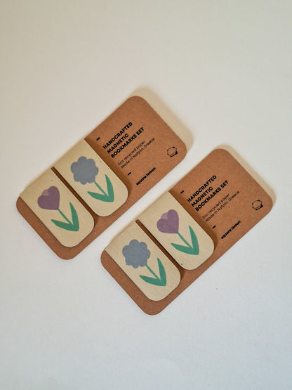 tulip & daisy ▪ magnetic bookmarks set