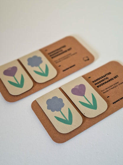 tulip & daisy ▪ magnetic bookmarks set