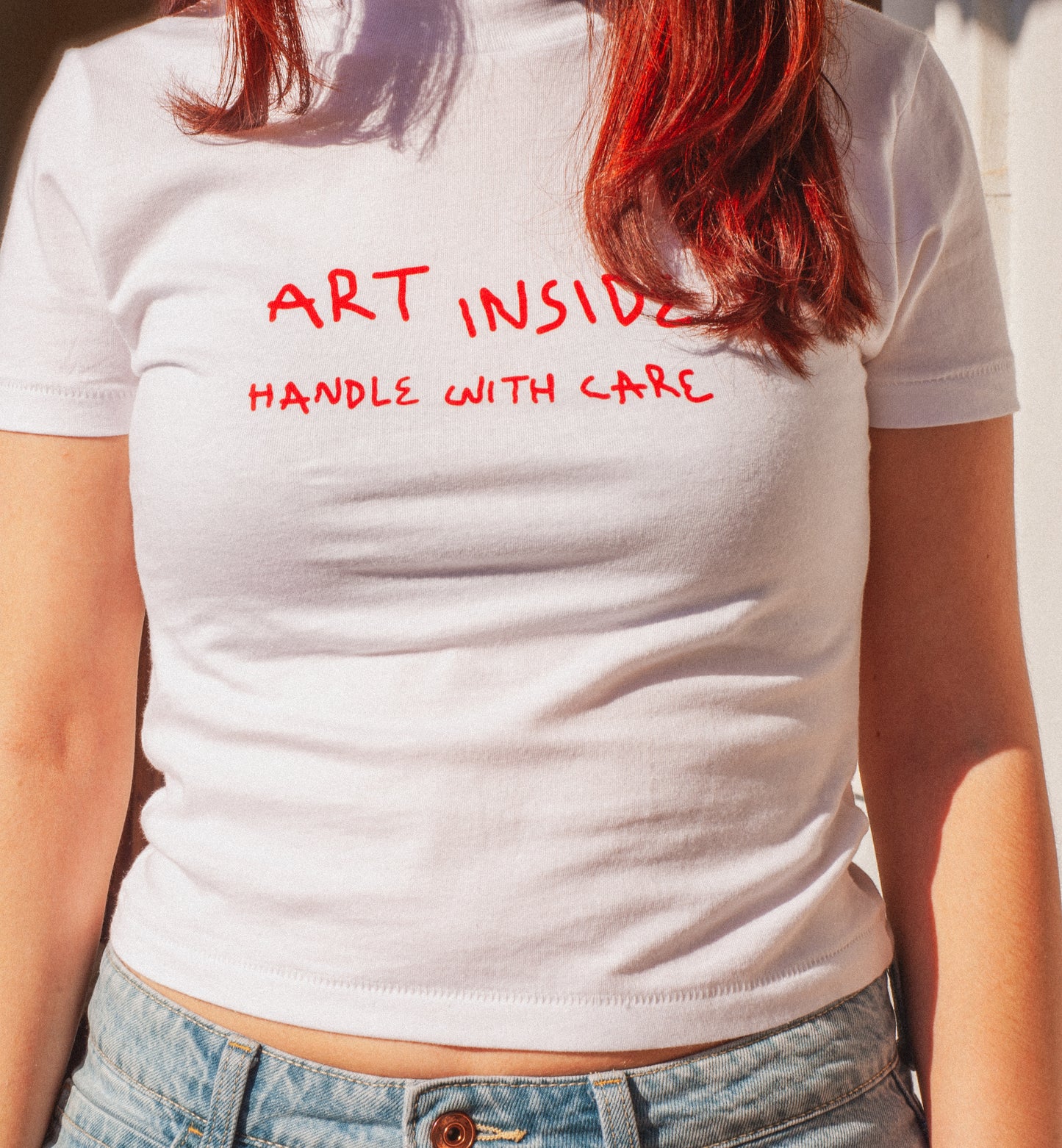 art inside - cropped t-shirt