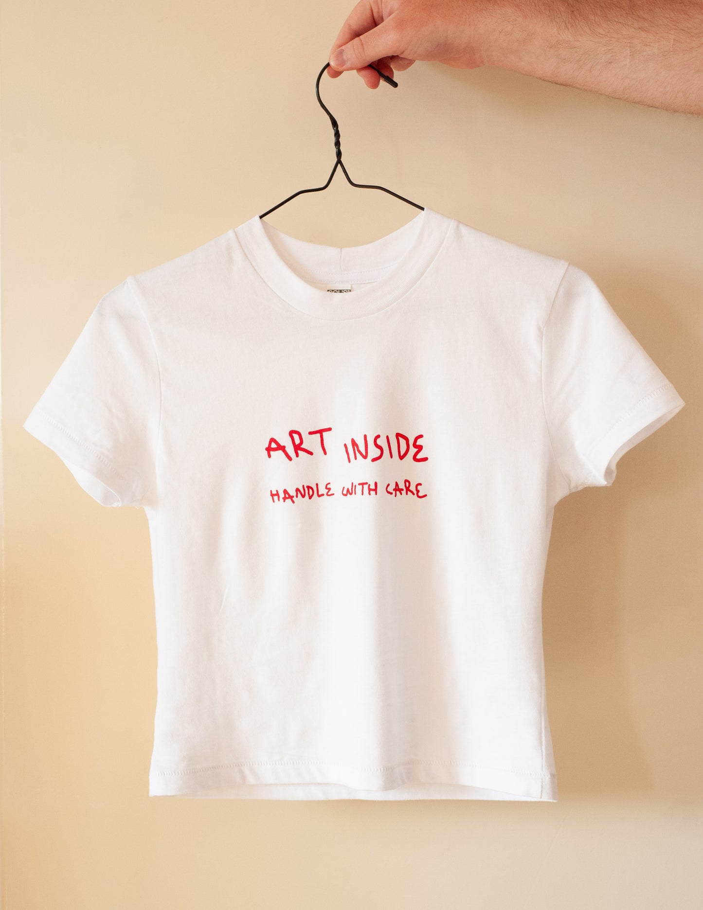 art inside - cropped t-shirt